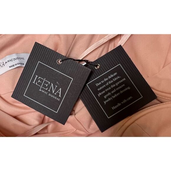 Ieena for Mac Duggal SEQUINED STRAPLESS RHINESTONE BELT GOWN NWT Size 2 - Picture 10 of 11